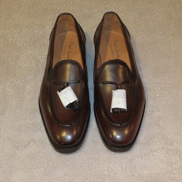Ralph Lauren Purple Label Other - Ralph Lauren Purple Label Luther Brown Burnished Calfskin Loafer 9D NWB $1250